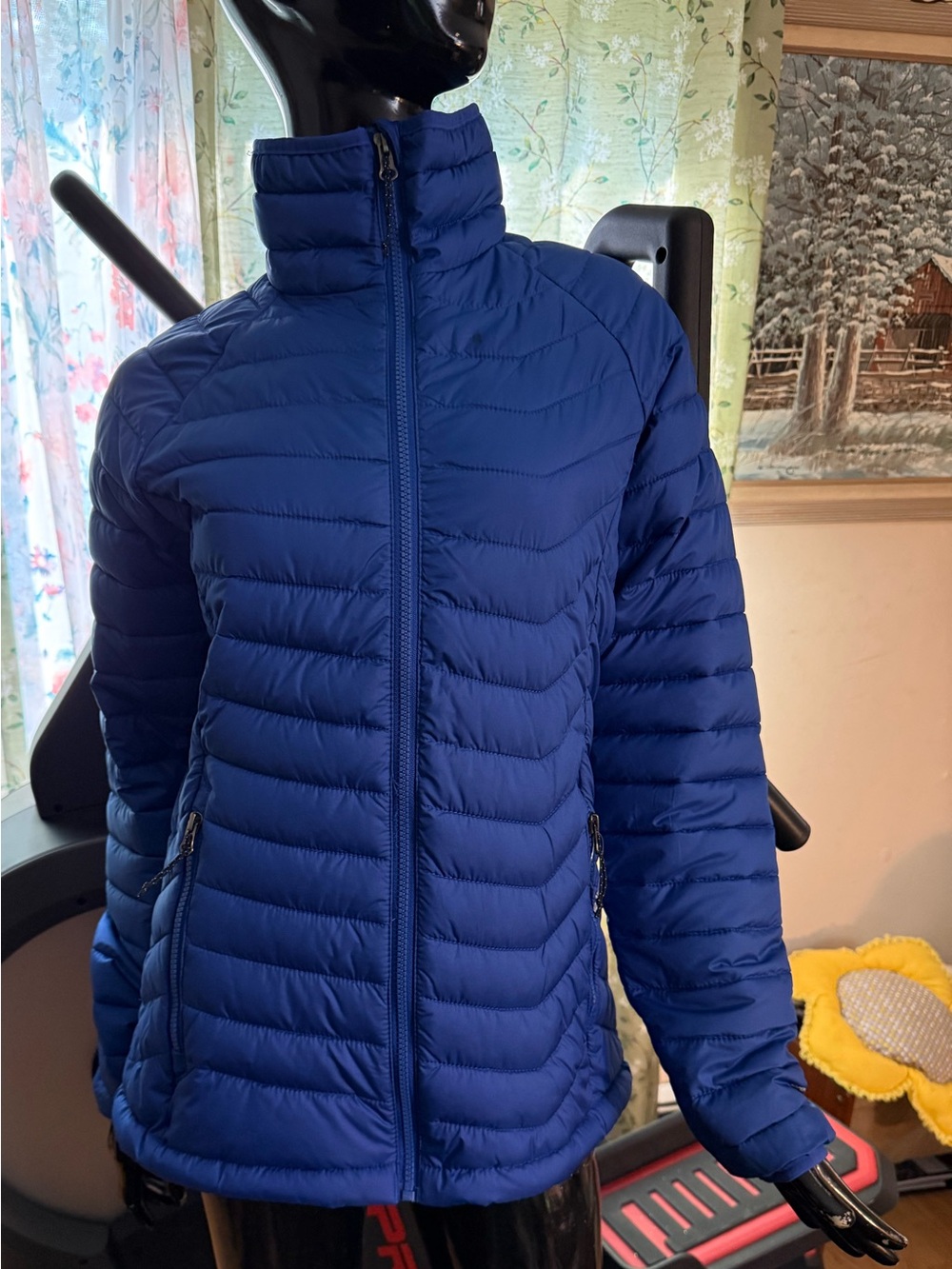 Columbia Navy Quilted Packable Puffer Jacket